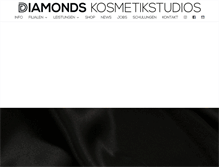 Tablet Screenshot of diamonds-kosmetikstudio.de
